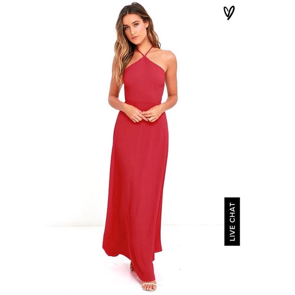 LULUS red maxi dress